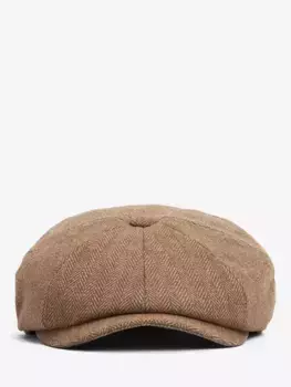 Бейсболка Barbour Fyne Tweed Bakerboy, оливковый