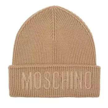 Бейсболка beanie Moschino, бежевый