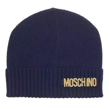 Бейсболка beanie navy Moschino, синий