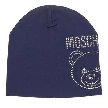Бейсболка beanie navy Moschino, синий