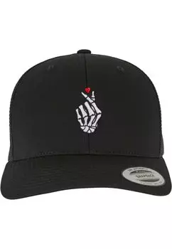 Бейсболка BONES HAND HEART RETRO Mister Tee, черный