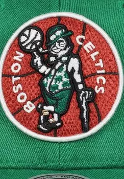 Бейсболка BOSTON CELTICS NBA TEAM GROUND 2 0 STRETCH SNAPBACK HWC CA Mitchell & Ness, зеленый