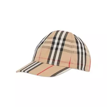 Бейсболка Burberry Kids Check Baseball Cap, цвет Archive Beige