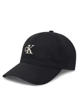 Бейсболка Calvin Klein Jeans Embroidered Monogram Cap LV04K5024G, черный