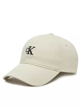 Бейсболка Calvin Klein Jeans Embroidered Monogram Cap LV04K5024G, белый