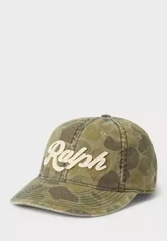 Бейсболка CAMO HERRINGBONE BALL CAP UNISEX Polo Ralph Lauren, хаки