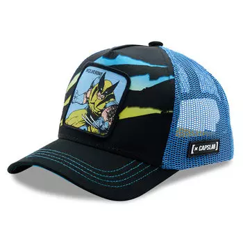 Бейсболка Capslab, голубовато-черный