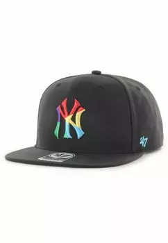 Бейсболка CAPTAIN NEW YORK YANKEES FRACTAL '47, цвет black