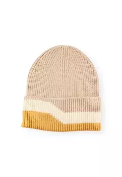 Бейсболка CASHMERE COLOR BLOC BEANNIE LES BASILES, бежевый