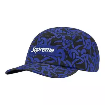 Бейсболка celtic knot camp cap 'blue black white' Supreme, синий