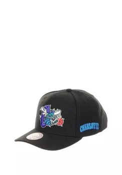 Бейсболка CHARLOTTE HORNETS NBA ICON GRAIL PRO SNAPBACK HARDWOOD CLAASIC PRO CROWN FIT Mitchell & Ness, цвет schwarz