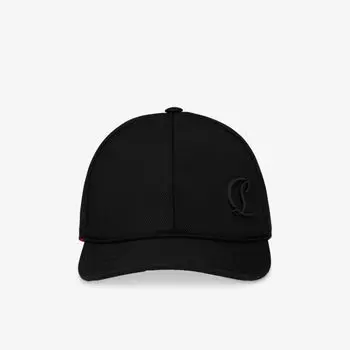 Бейсболка Christian Louboutin Mooncrest из хлопкового канваса, черный