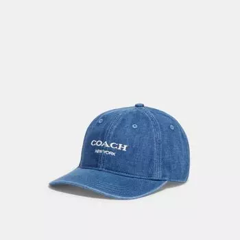 Бейсболка Coach Denim Baseball Hat, цвет Denim