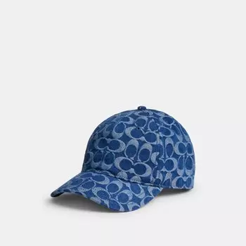 Бейсболка Coach Signature Denim Baseball Hat, цвет Denim