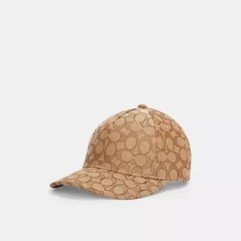 Бейсболка Coach Signature Jacquard Baseball Hat, хаки