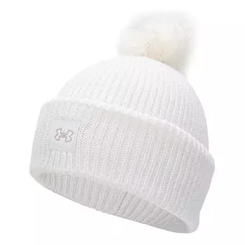Бейсболка coldgear infrared halftime ribbed pom beanie 'white' Under Armour, белый