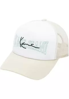 Бейсболка COLLEGE SIGNATURE TRUCKER C Karl Kani, цвет offwhite white