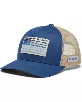 Бейсболка Columbia PFG Mesh Snapback Fish Flag Ball Cap, цвет Carbon/Ancient Fossil