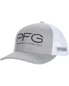 Бейсболка Columbia PFG Mesh Snapback Hooks Ball Cap, цвет Cool Grey Heather/Black
