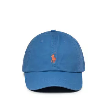 Бейсболка cotton chino baseball cap Polo Ralph Lauren, голубой