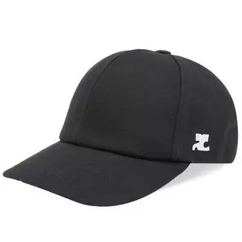 Бейсболка Courrges Cotton Signature, черный