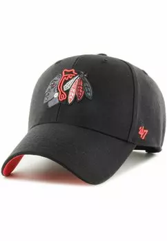 Бейсболка CURVED NHL CHICAGO BLACKHAWKS '47, цвет black