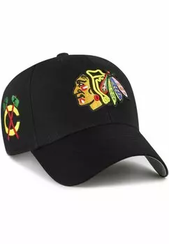Бейсболка CURVED SURE SHOT CHICAGO BLACKHAWKS '47, цвет black