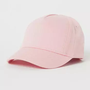 Бейсболка детская H&amp;M Cotton, светло-розовый