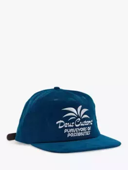 Бейсболка Deus ex Machina Last Resort Cord, цвет moroccan blue