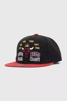 Бейсболка для Чикаго Буллз Mitchell&Ness, черный