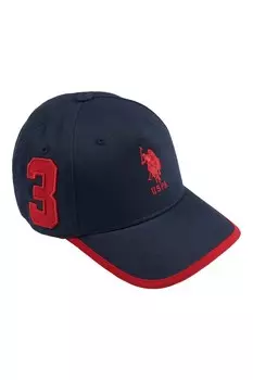 Бейсболка для мальчиков игрок 3 U.S. Polo Assn, синий