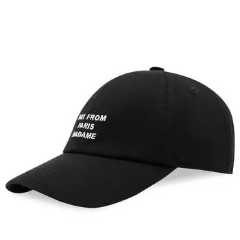 Бейсболка Drle De Monsieur Slogan Logo Cap, черный