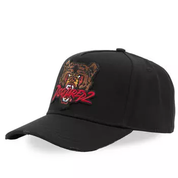 Бейсболка Dsquared2 Bear Logo Baseball Cap, черный