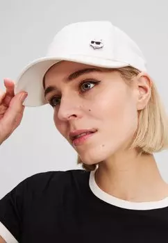Бейсболка EMBROIDERED KARL LAGERFELD, кремовый