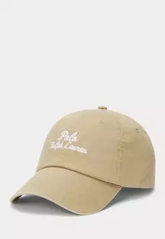 Бейсболка EMBROIDERED TWILL BALL CAP Ralph Lauren, цвет Cafe Tan