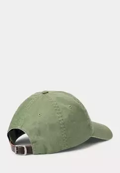 Бейсболка EMBROIDERED TWILL BALL CAP Ralph Lauren, оливково-зеленый