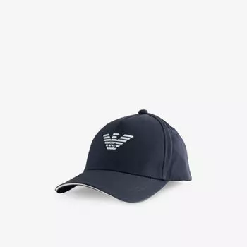 Бейсболка Emporio Armani с логотипом, синий
