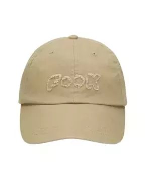 Бейсболка F**K, бежевый