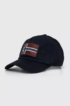 Бейсболка Falis из хлопка Napapijri, темно-синий