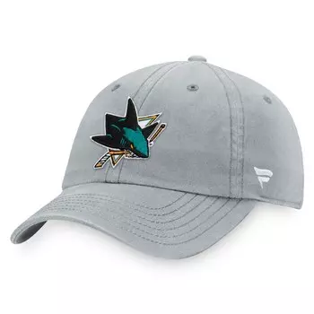 Бейсболка Fanatics Branded San Jose Sharks, серый