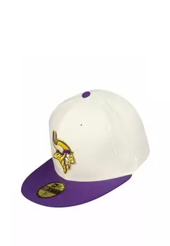 Бейсболка FIFTY FITTED, NFL DRAFT MINNESOTA VIKINGS New Era, бежевый