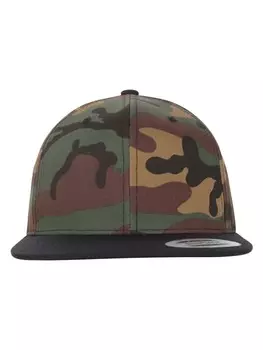 Бейсболка Flexfit Snapback, цвет green camo/black