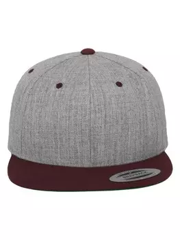 Бейсболка Flexfit Snapback, цвет h.grey/maroon