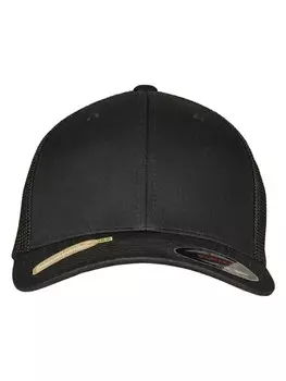Бейсболка Flexfit Trucker, цвет black/black
