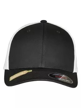 Бейсболка Flexfit Trucker, цвет black/white
