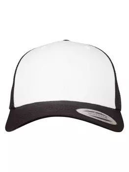 Бейсболка Flexfit Trucker, цвет blk/wht/blk
