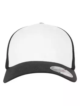 Бейсболка Flexfit Trucker, цвет blk/wht/blk