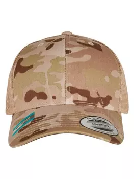 Бейсболка Flexfit Trucker, цвет multicam arid/tan