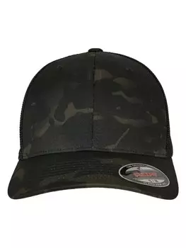 Бейсболка Flexfit Trucker, цвет multicam black