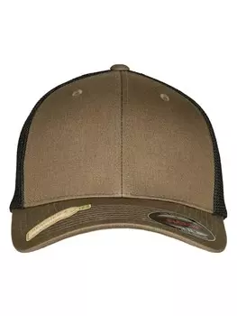 Бейсболка Flexfit Trucker, цвет olive/black